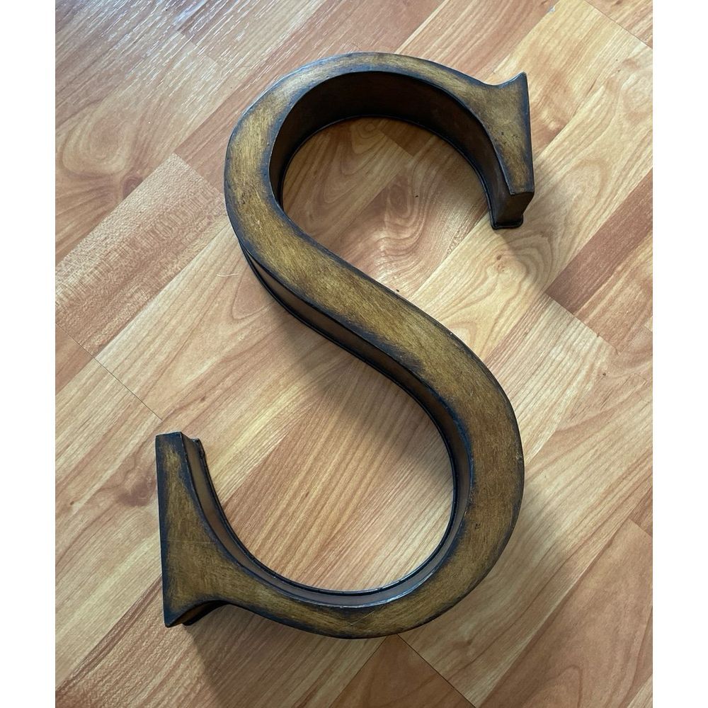 Metal Letter S Wall Decor